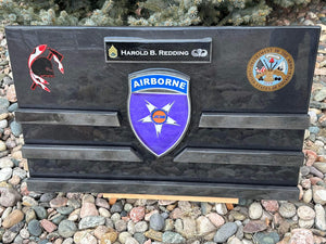 Airborne 32" custom challenge coin holder