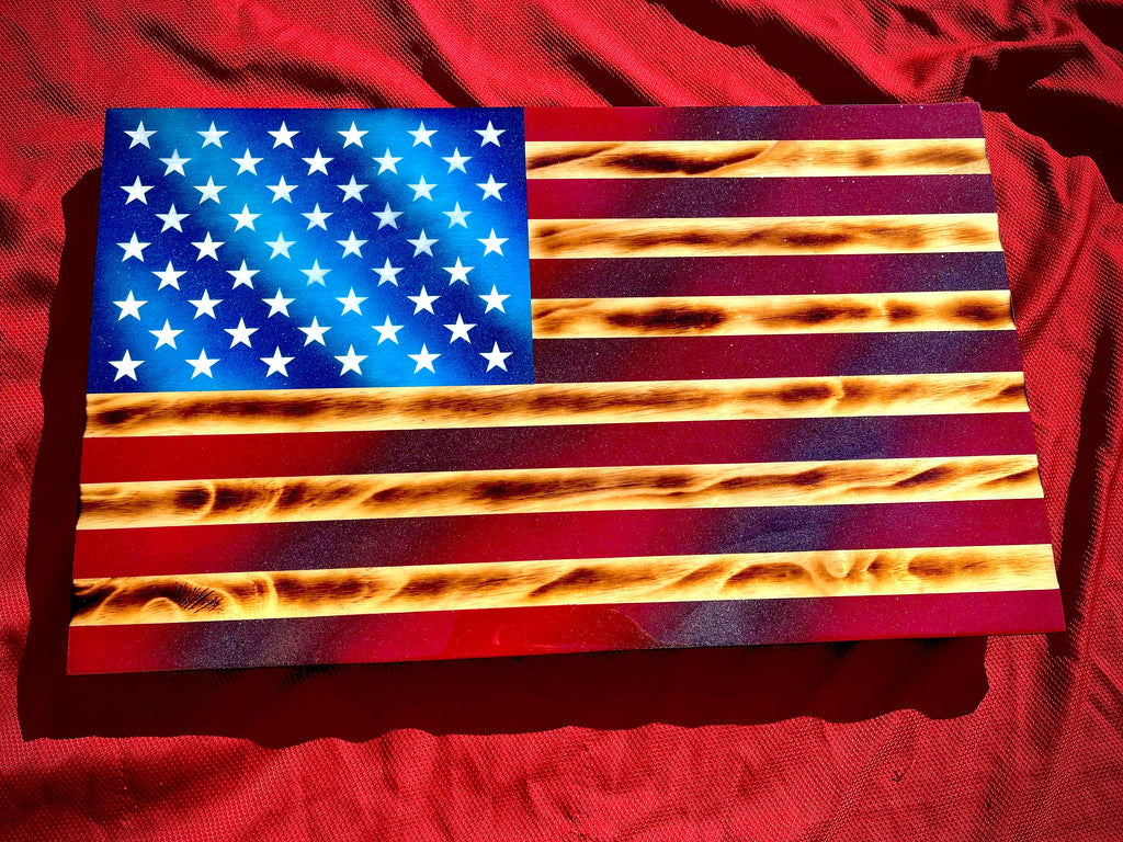 Standard American Wooden Flag